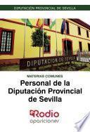 libro Materias Comunes. Personal De La Diputación Provincial De Sevilla